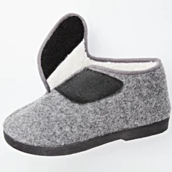 Pantoffel dunkelgrau