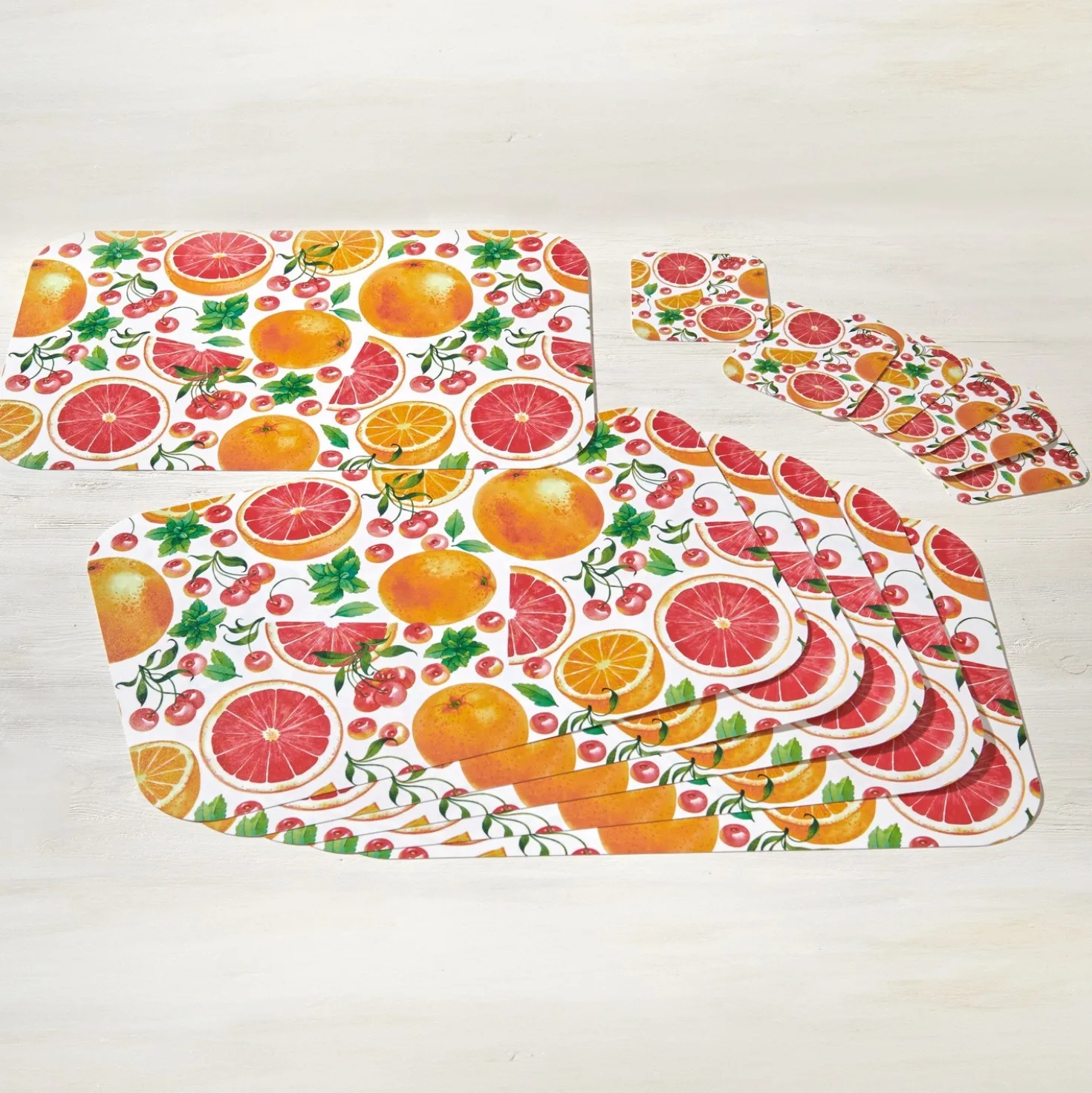 Platzsets "Zitrusfrüchte" 12-tlg. Eldo