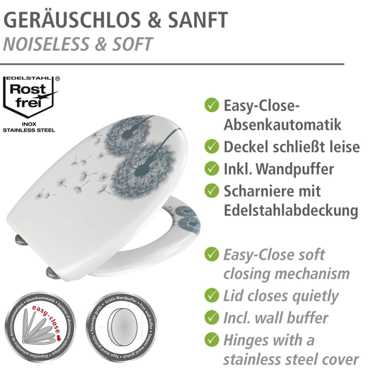 Premium WC-Sitz „Astera“ Duroplast WENKO