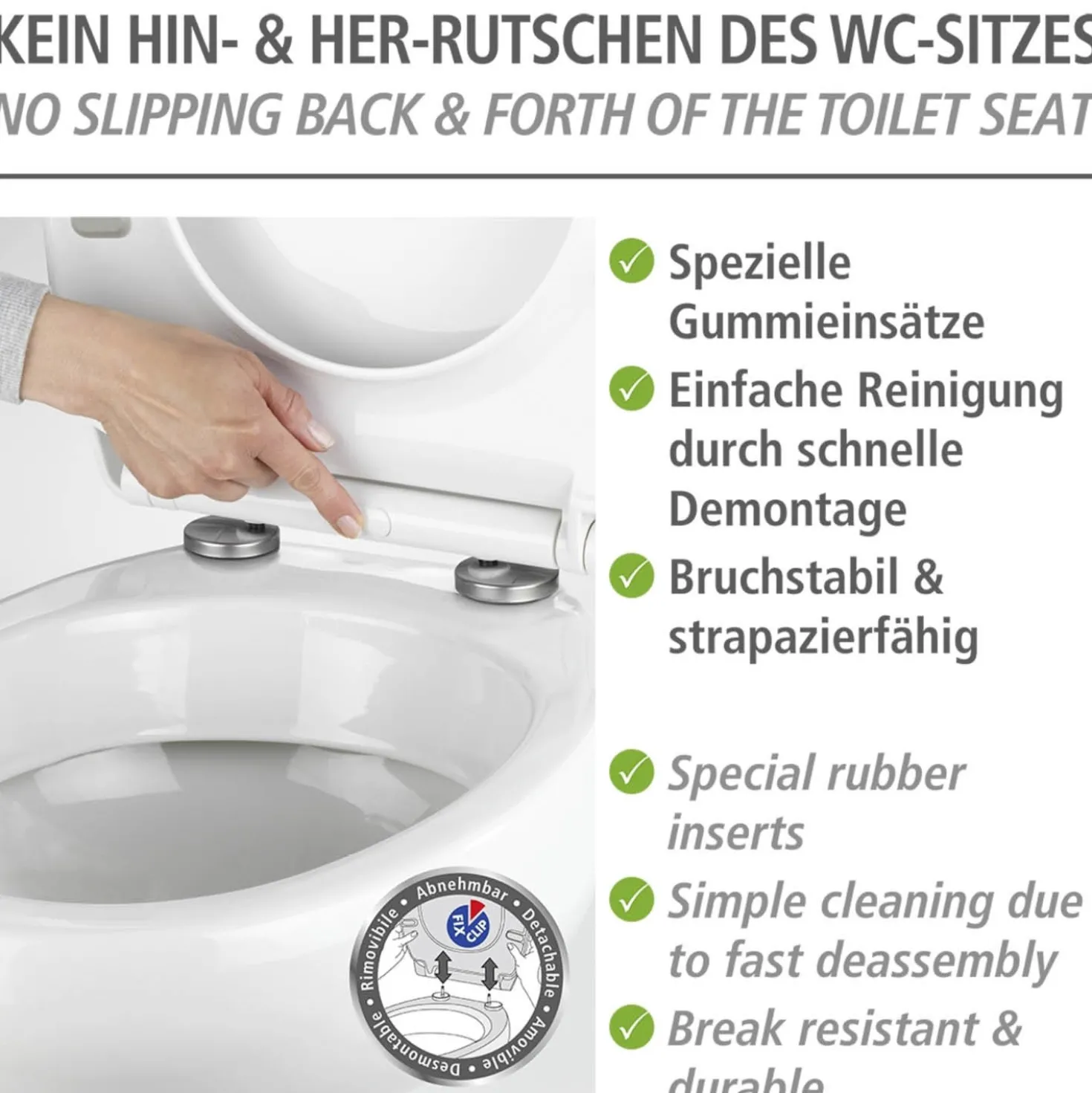 Premium WC-Sitz „Astera“ Duroplast WENKO