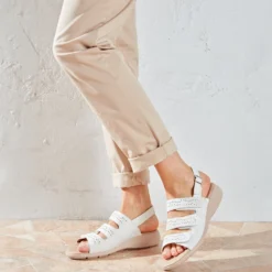 Sandale "Andrea" creme