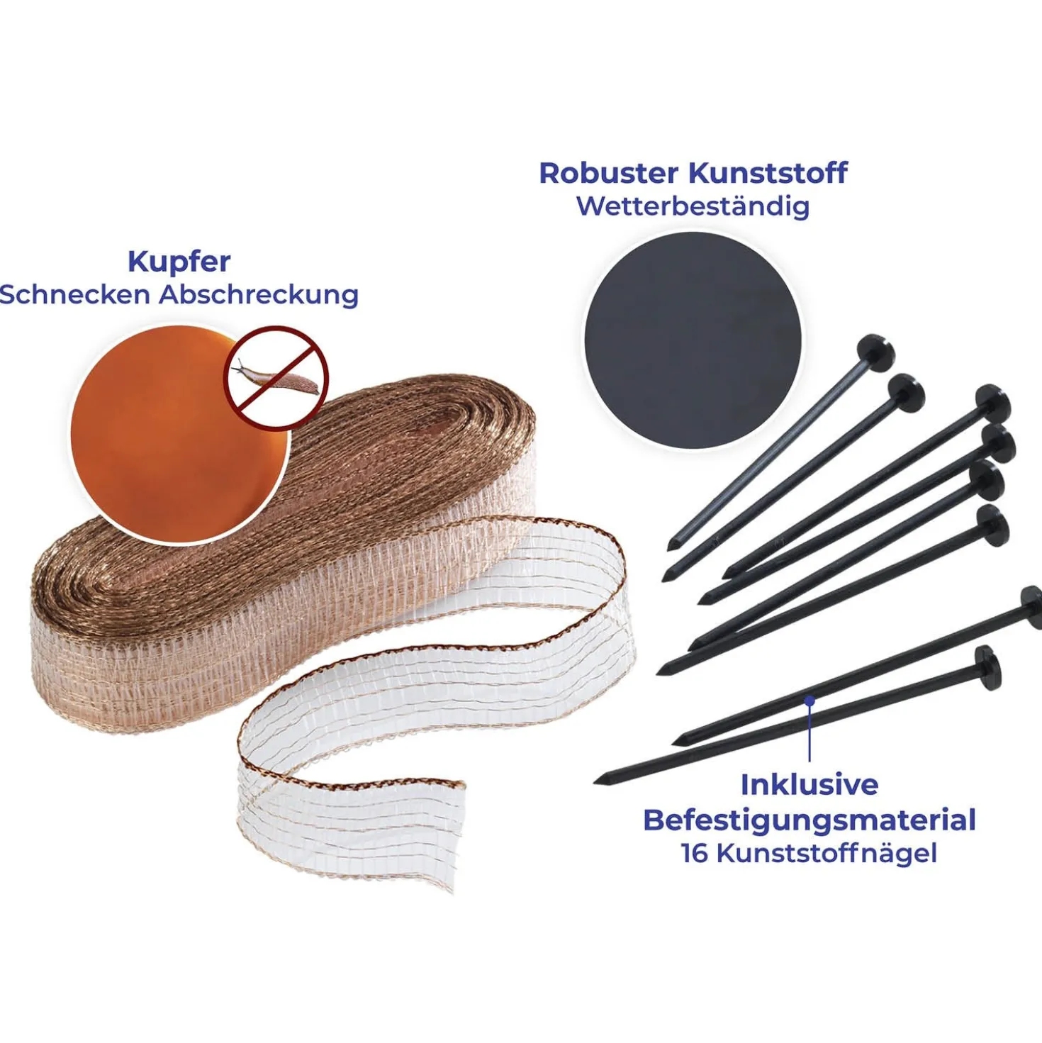 Schnecken-Stopp 8 m 2er Set MAXIMEX