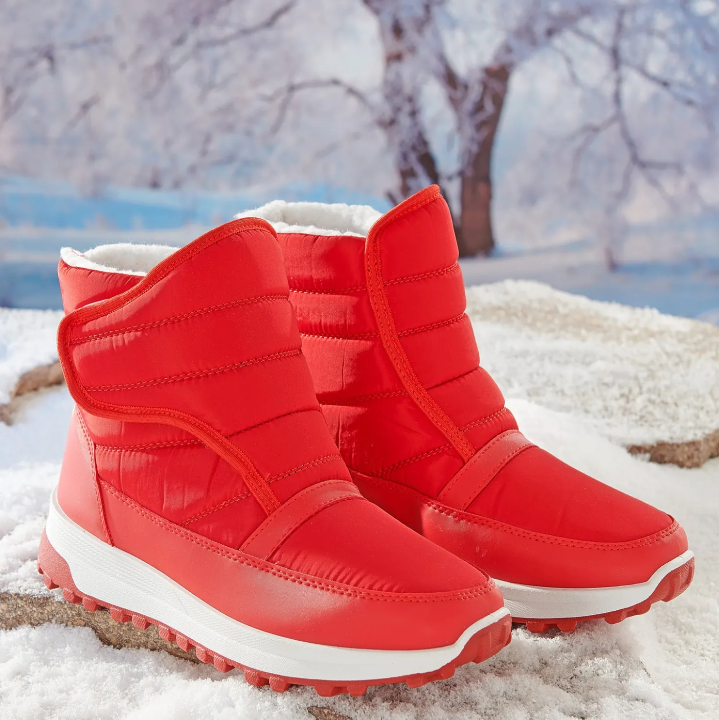 Schneeboot "Elfi" rot