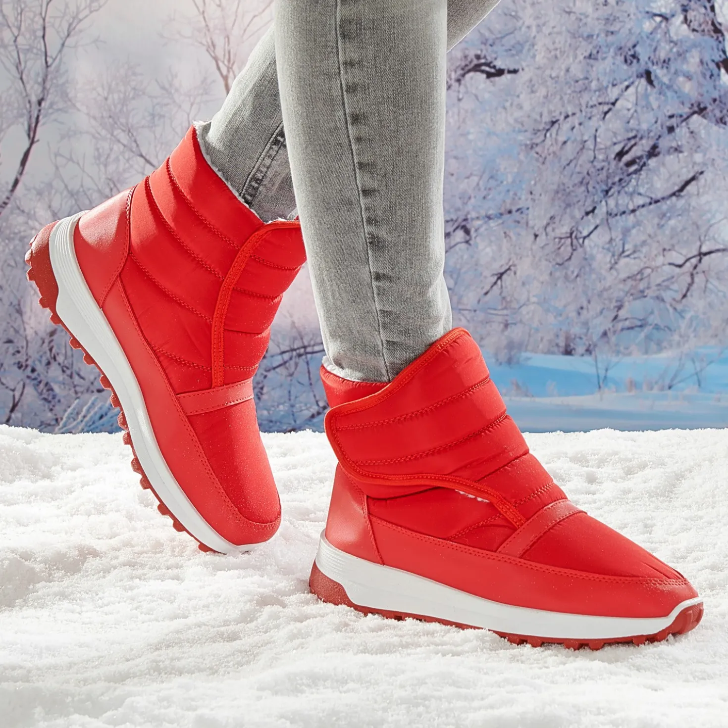 Schneeboot "Elfi" rot