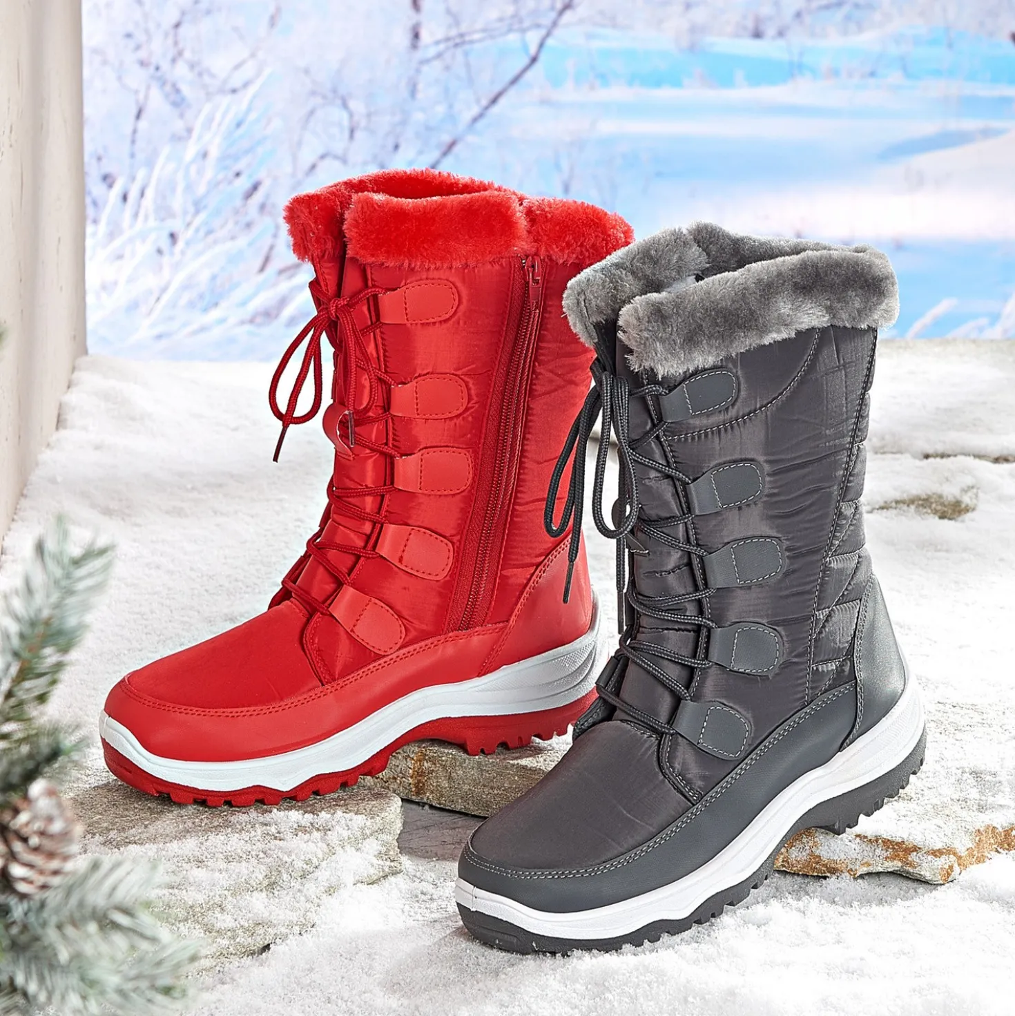 Schneestiefel "Elsbeth" anthrazit