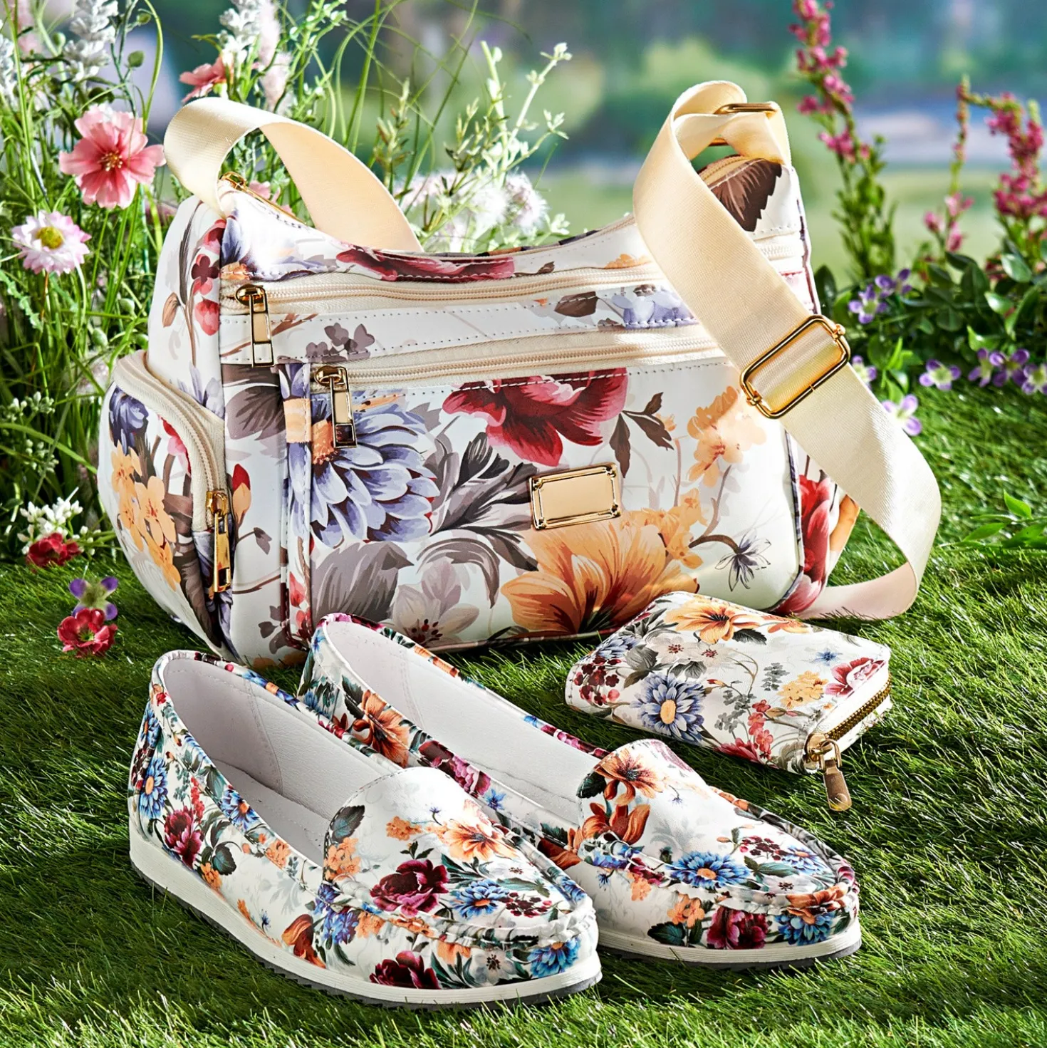 Schultertasche Flowerpower Amélie di Santi