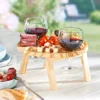 Servierplatte aus Holz klappbar