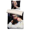 SID MAURER Mikrofaser Bettwäsche Marilyn Monroe weiß, 1x 155x220 cm + 1x 80x80 cm