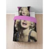 SID MAURER Mikrofaser Bettwäsche Marilyn Monroe pink, 1x 155x220 cm + 1x 80x80 cm