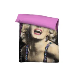 SID MAURER Mikrofaser Bettwäsche Marilyn Monroe pink, 1x 135x200 cm + 1x 80x80 cm