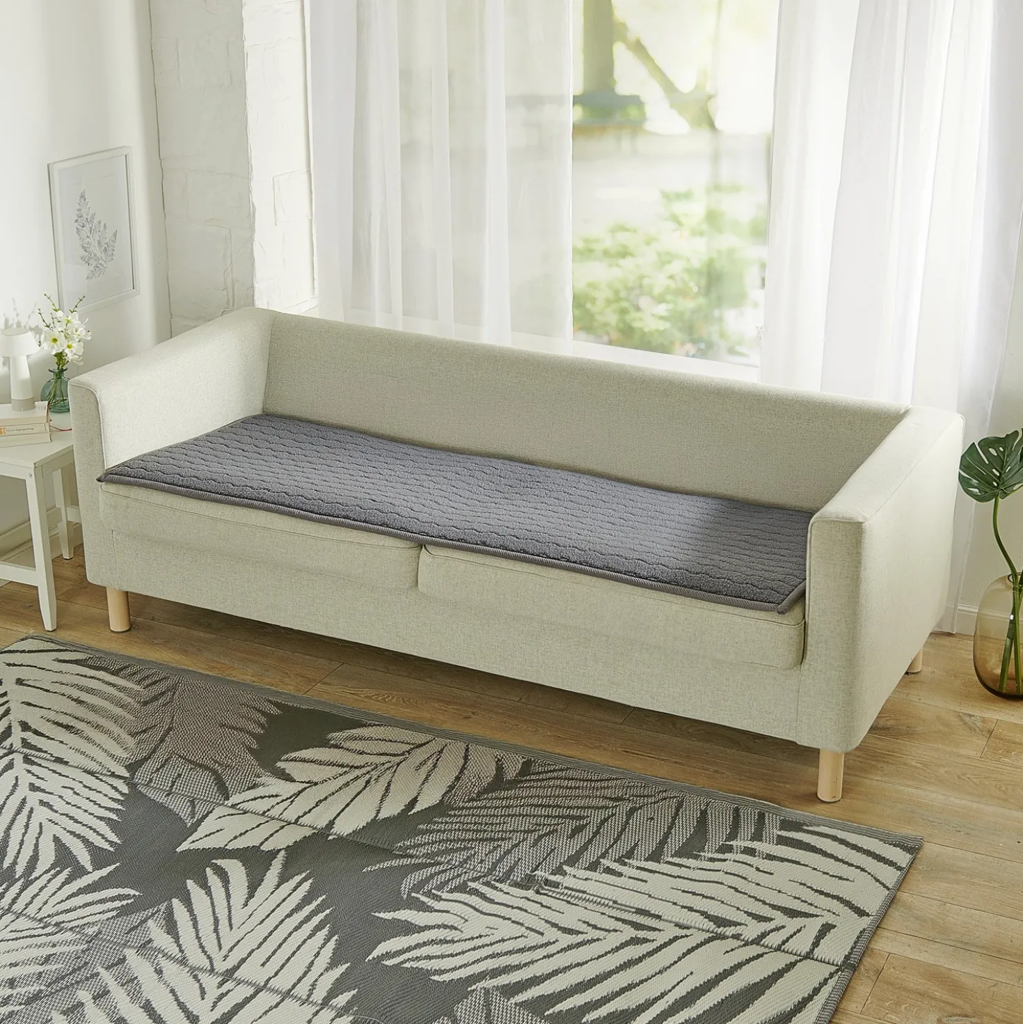 Sofa-Sitzauflage 3-Sitzer dunkelgrau