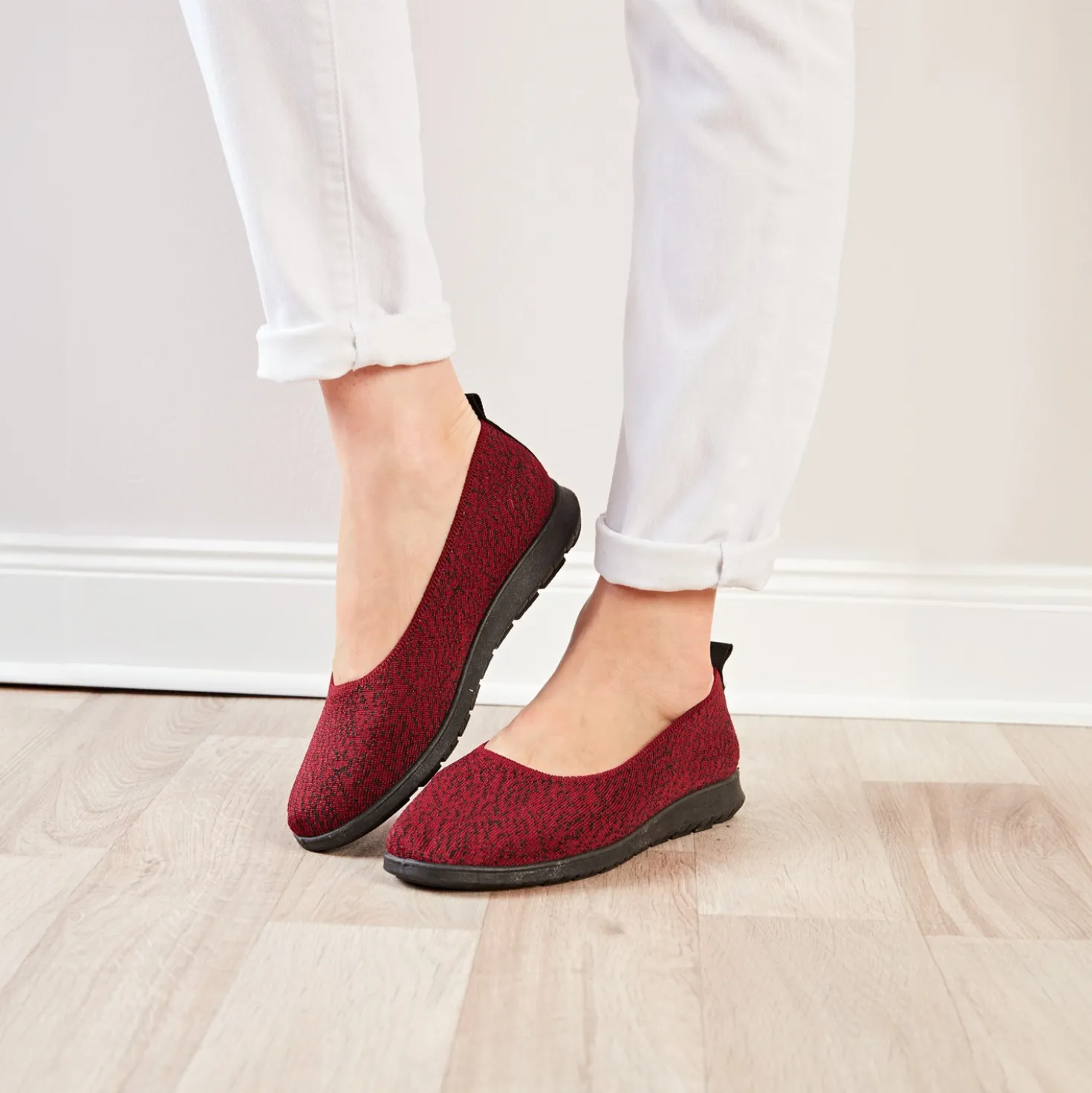 Soft-Slipper "Vicky" bordeaux