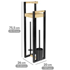 Stand WC-Garnitur 4-in-1 „Braidi“ Bambus WENKO