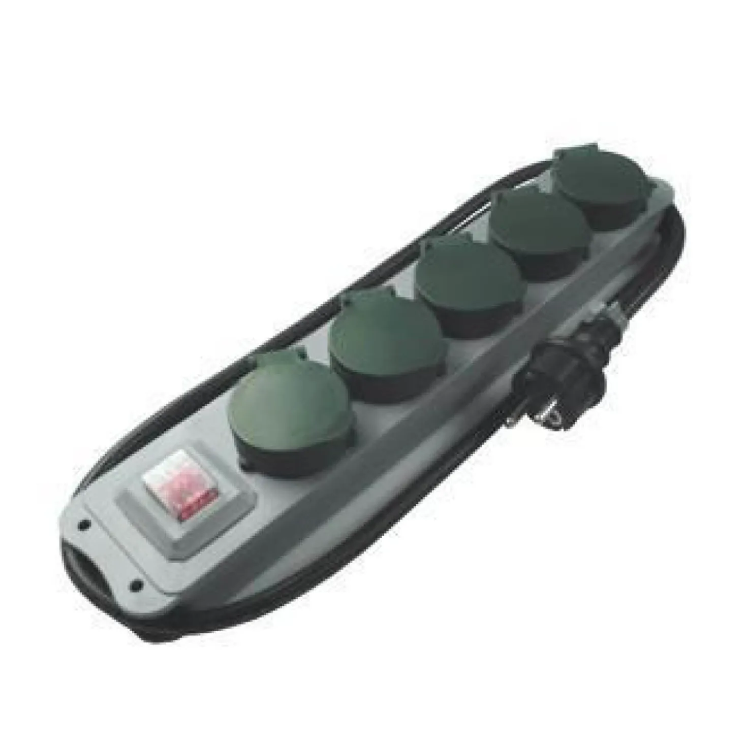 Steckdosenleiste 5-fach IP44 mit Deckel & Schalter REV RITTER