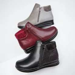 Stiefelette "Olga" bordeaux