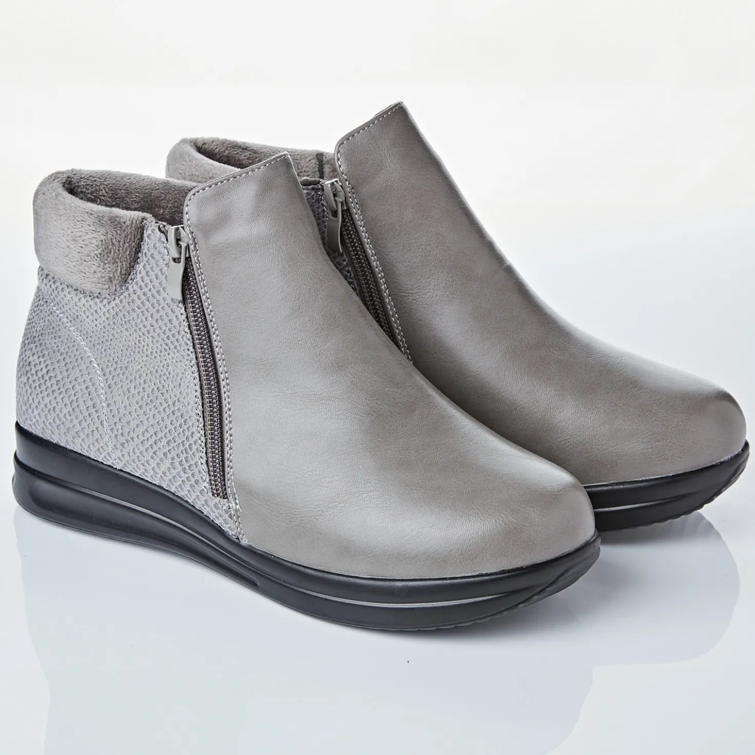 Stiefelette "Olga" grau