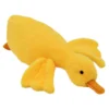 Stofftier Ente aus Textil Gelb