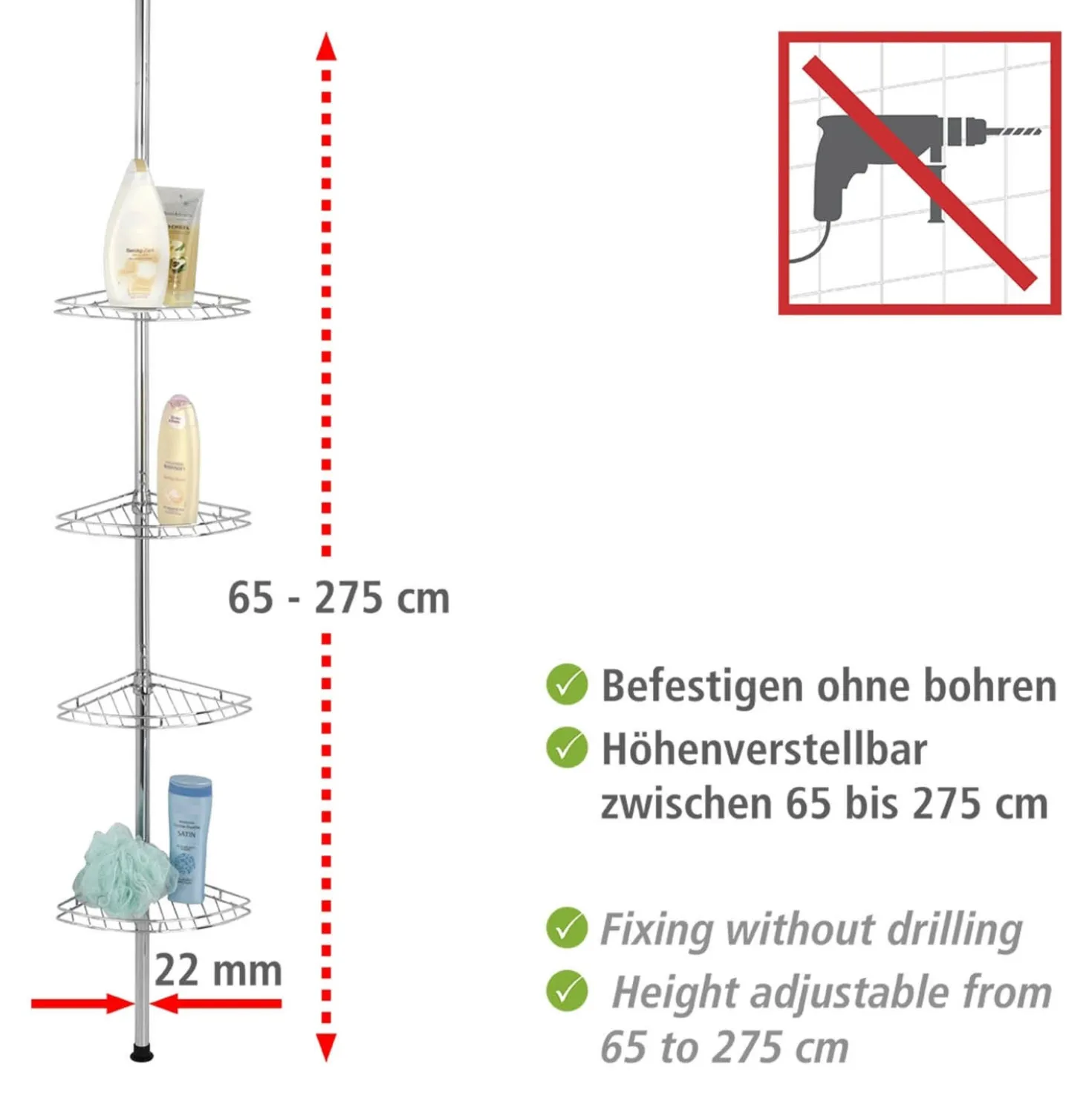 Teleskop-Duschecke „Prea“ WENKO