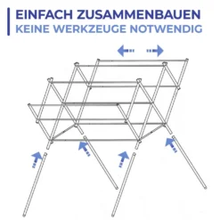 Teleskop-Wäschetrockner Edelstahl MAXIMEX