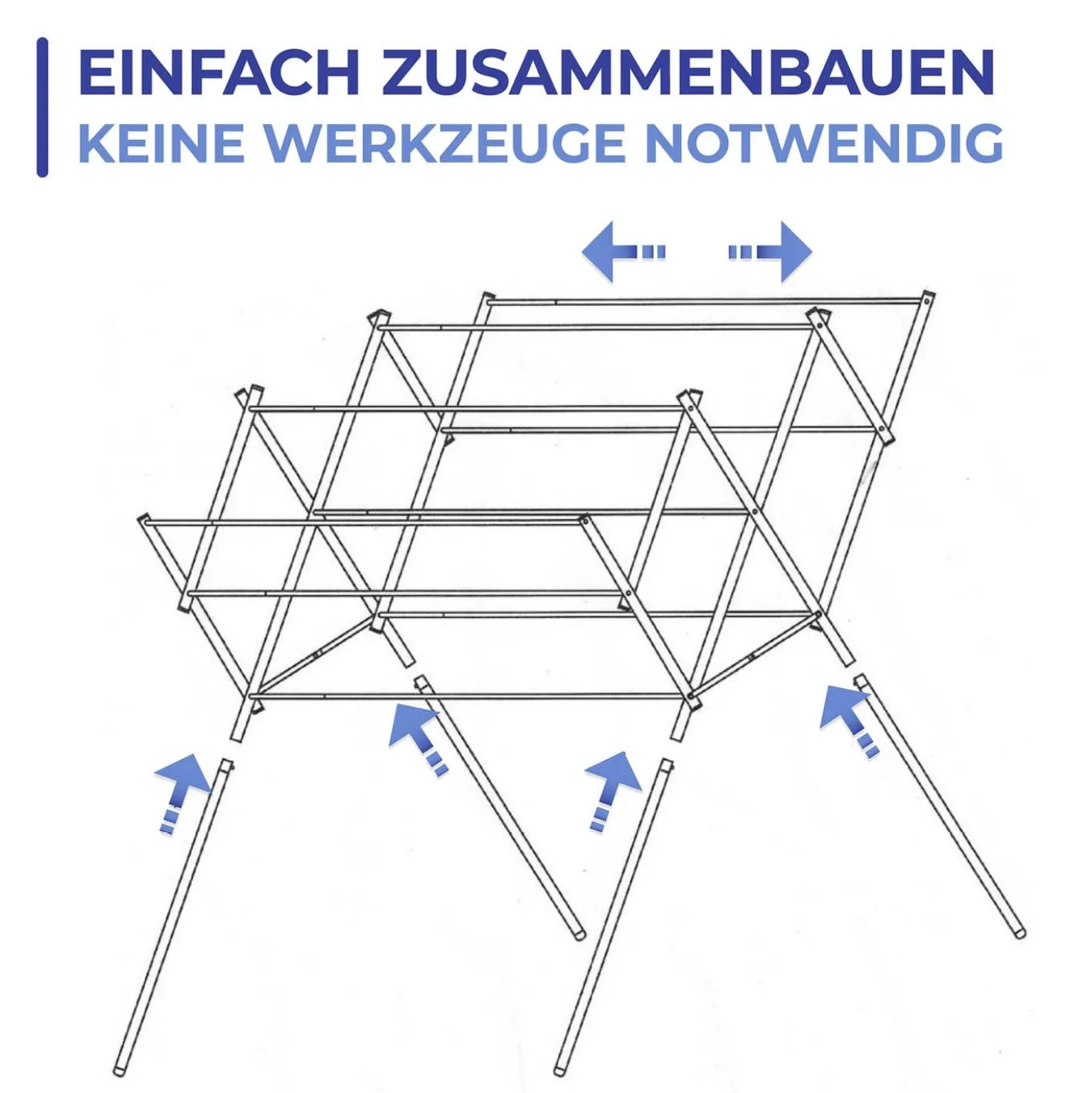 Teleskop-Wäschetrockner Edelstahl MAXIMEX