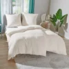 Tencel Bettwäsche beige mit Kühleffekt 3-tlg.: Bettbezug, Kissenbezug + Bettlaken Eldo