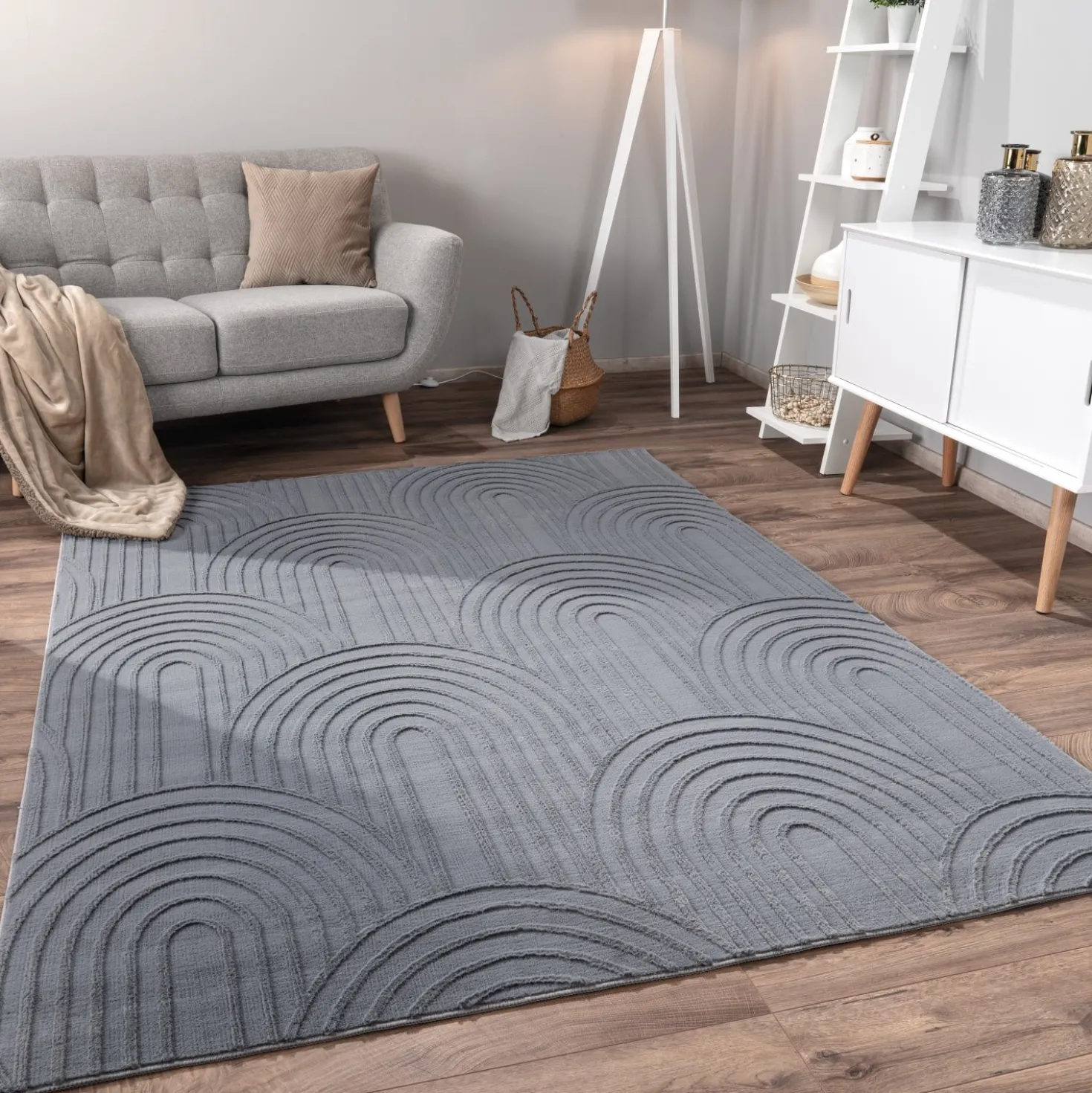 Teppich LELYSTAD 524 Anthrazit Rechteckig Paco Home