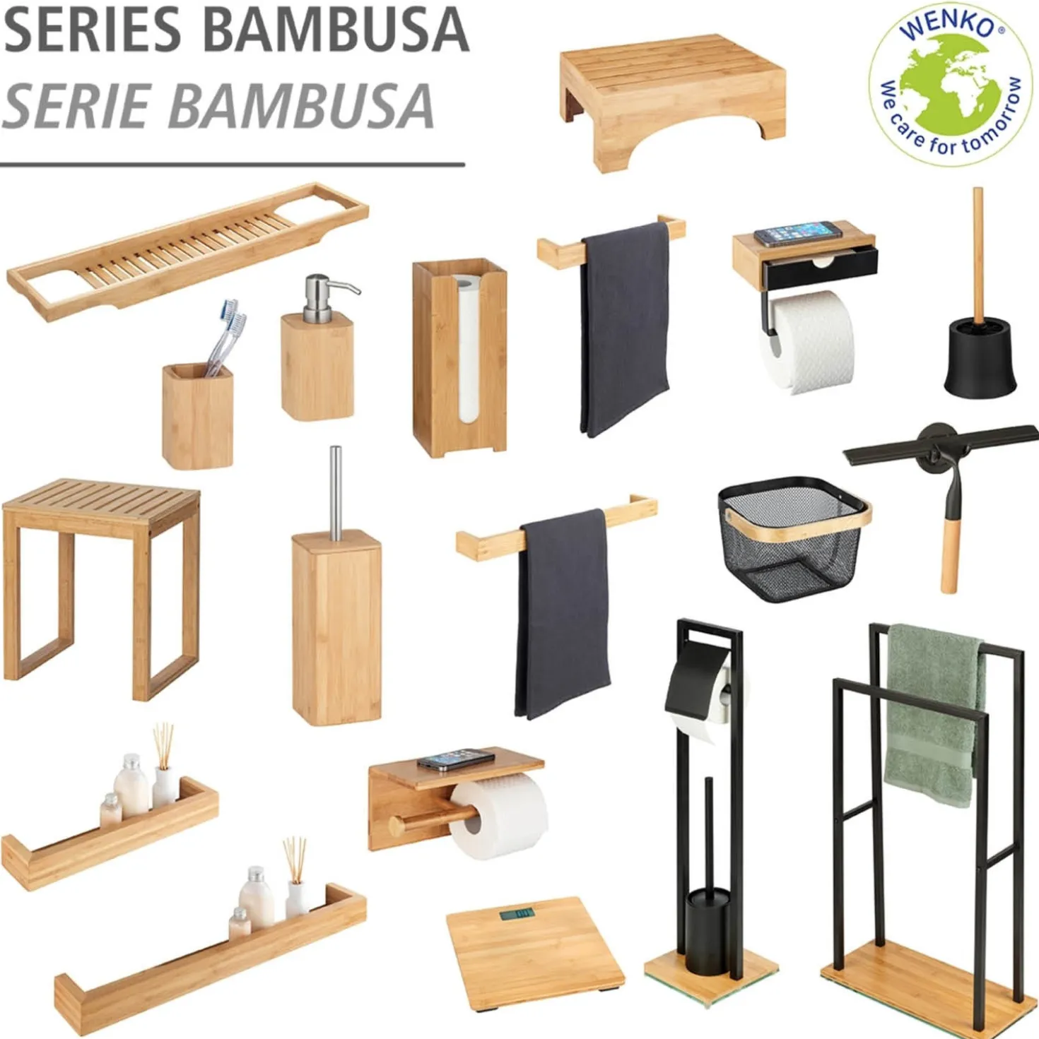 Toilettenpapierhalter „Bambusa“ aus Bambus WENKO