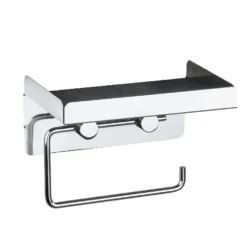 Toilettenpapierhalter 2-in-1 Edelstahl WENKO