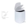 Treteimer „Davos“, 6,5 L, weiß, Easy-Close WENKO