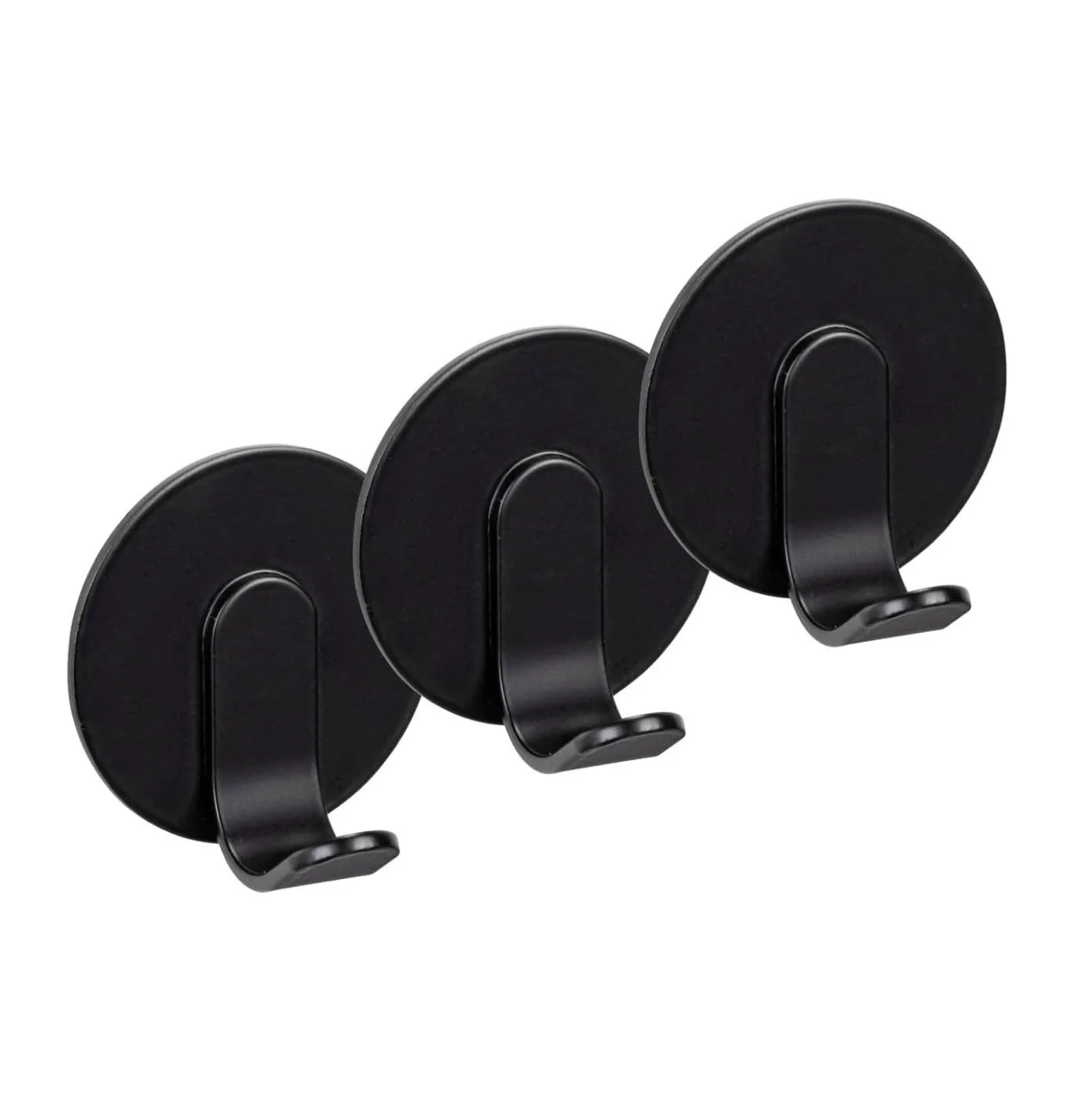 Turbo-Loc® Wandhaken „Bivio“, 3er Set, schwarz matt WENKO