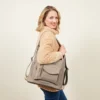 Umhängetasche "Anika" 2-in-1 Rucksack taupe Amélie di Santi