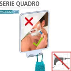 Vacuum-Loc® Antibeschlagspiegel „Quadro“ WENKO