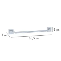 Vacuum-Loc® Badetuchstange „Quadro Uno“, Edelstahl WENKO
