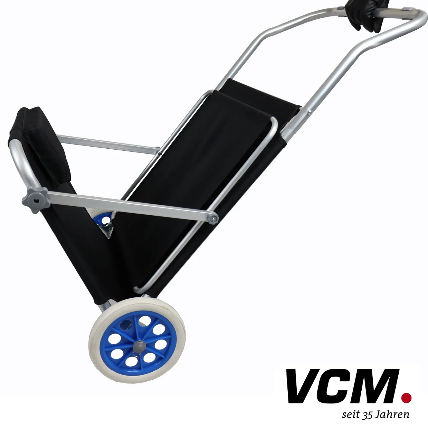 VCM Gartenliege Sonnenliege rollbar Schwarz
