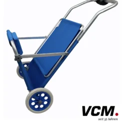 VCM Gartenliege Sonnenliege rollbar Blau