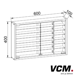 VCM Vitrine "Mandosa XL" Weiß