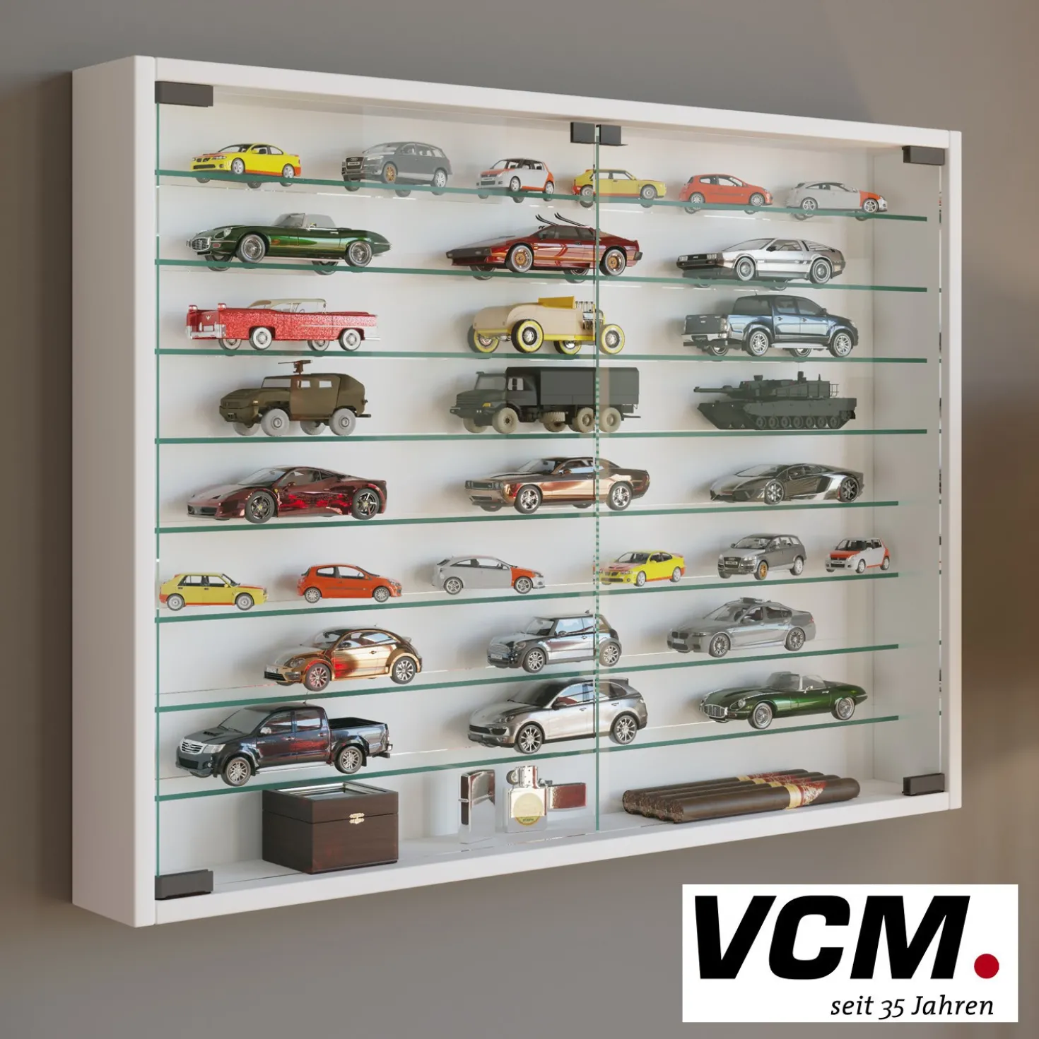 VCM Vitrine "Mandosa XXL" Weiß