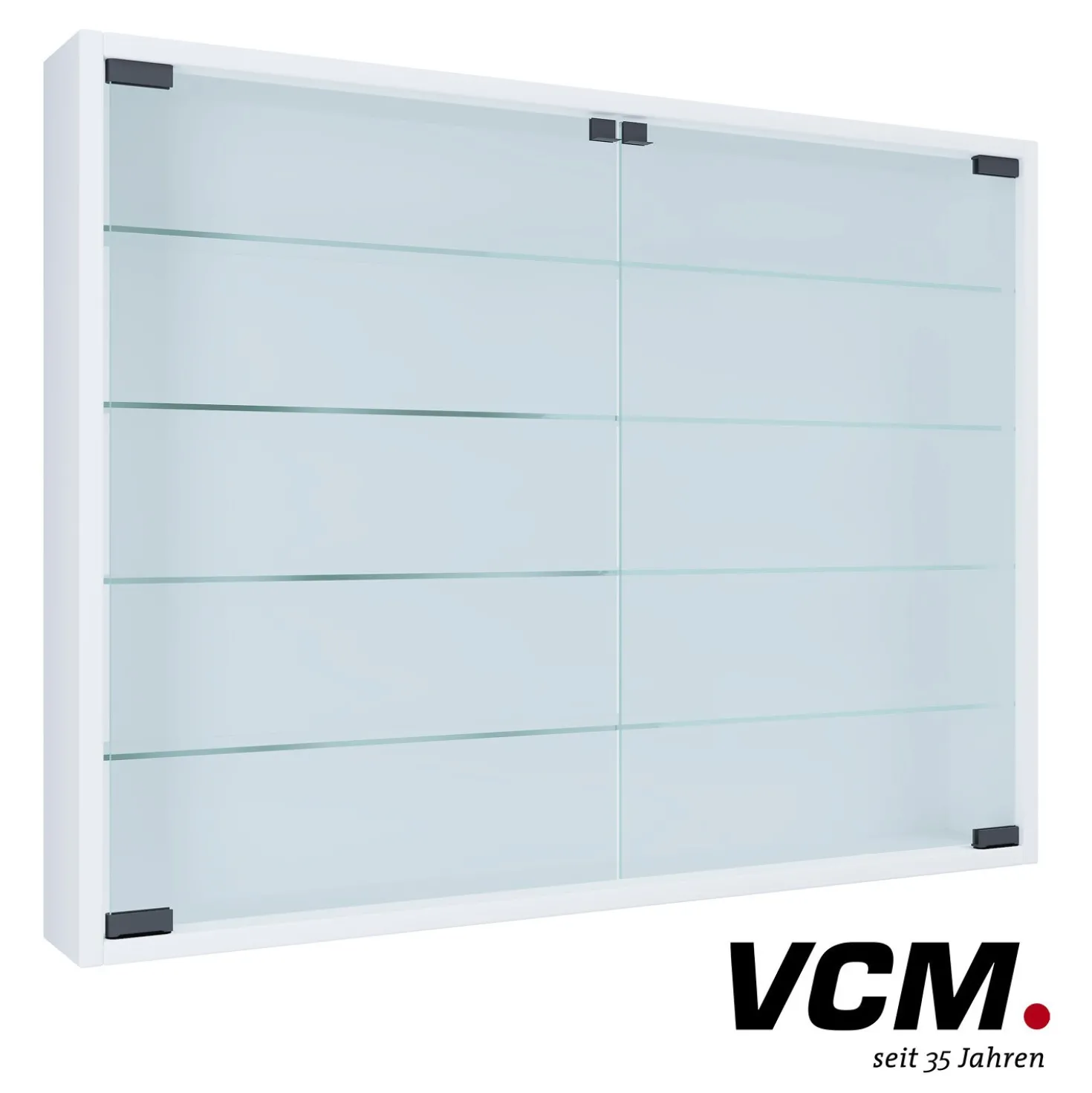 VCM Wandvitrine "Mandosa L" Weiß