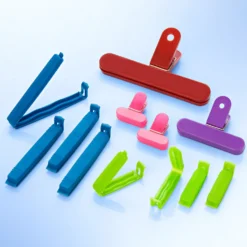 Verschlussclips verschiedene Größen, 12er-Set