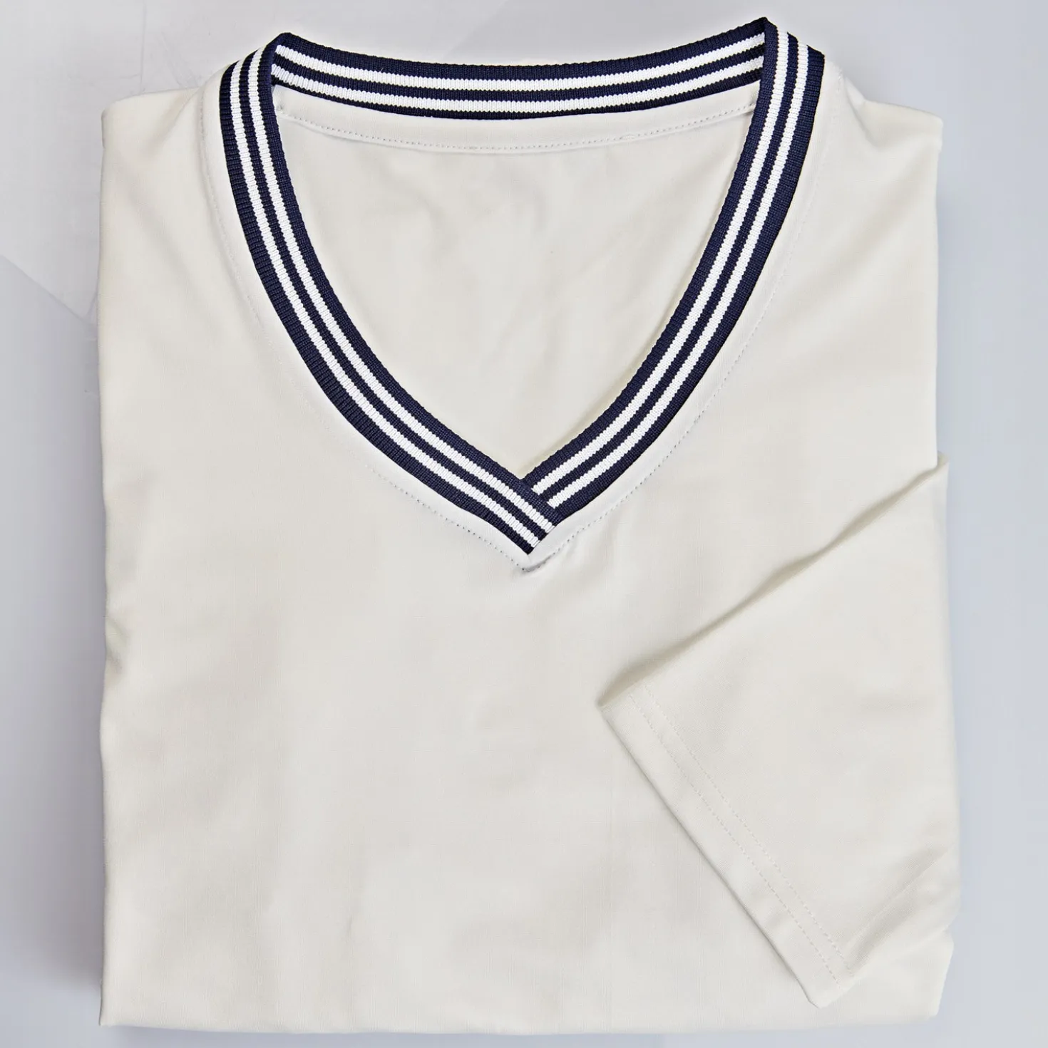 V-Shirts blau + weiß 2er-Set