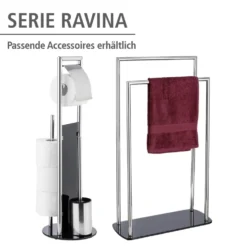 WC-Garnitur & Handtuchständer „Ravina“ 3in1 WC-Set WENKO
