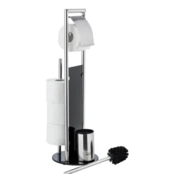 WC-Garnitur & Handtuchständer „Ravina“ 3in1 WC-Set WENKO