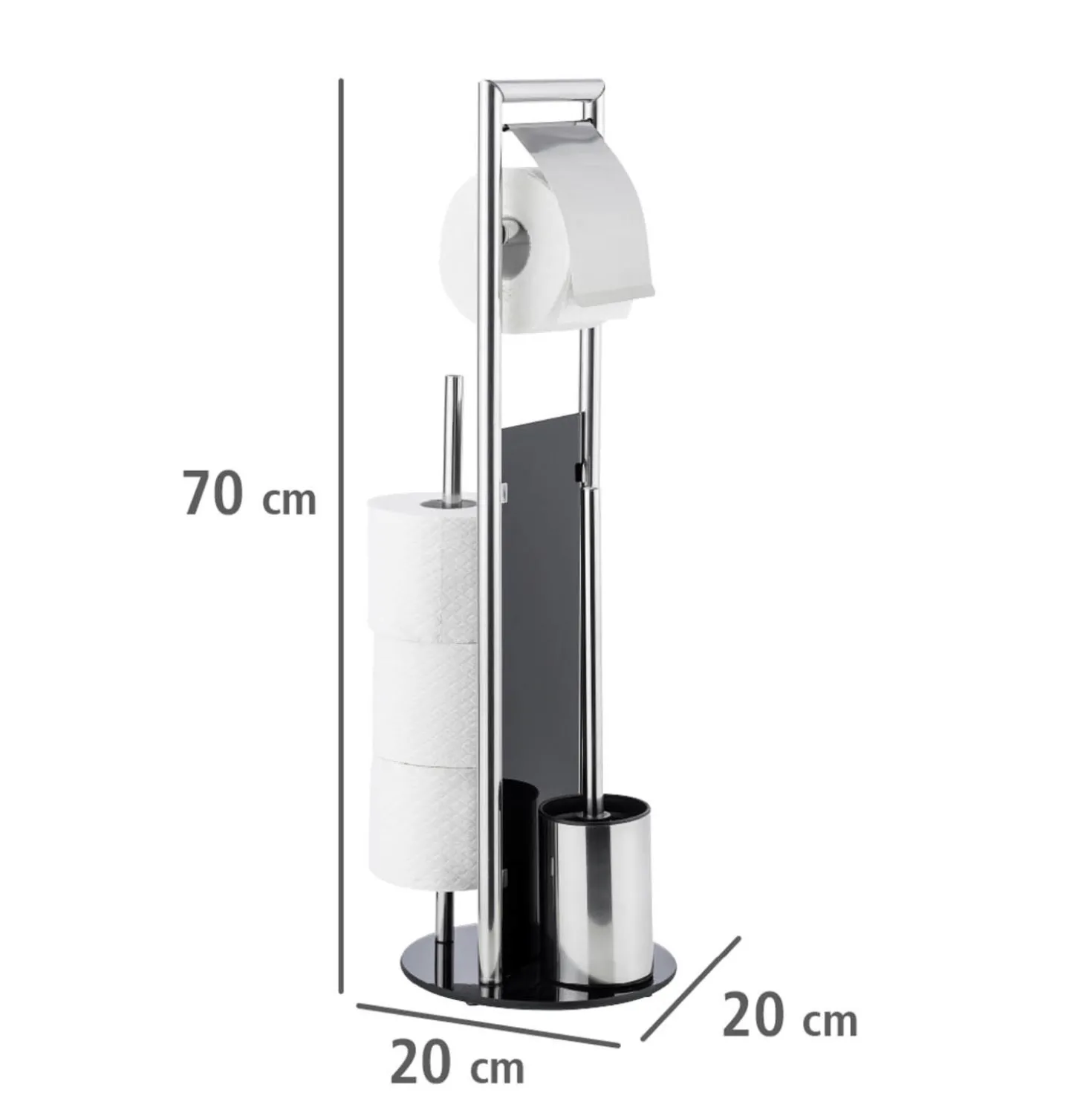 WC-Garnitur & Handtuchständer „Ravina“ 3in1 WC-Set WENKO