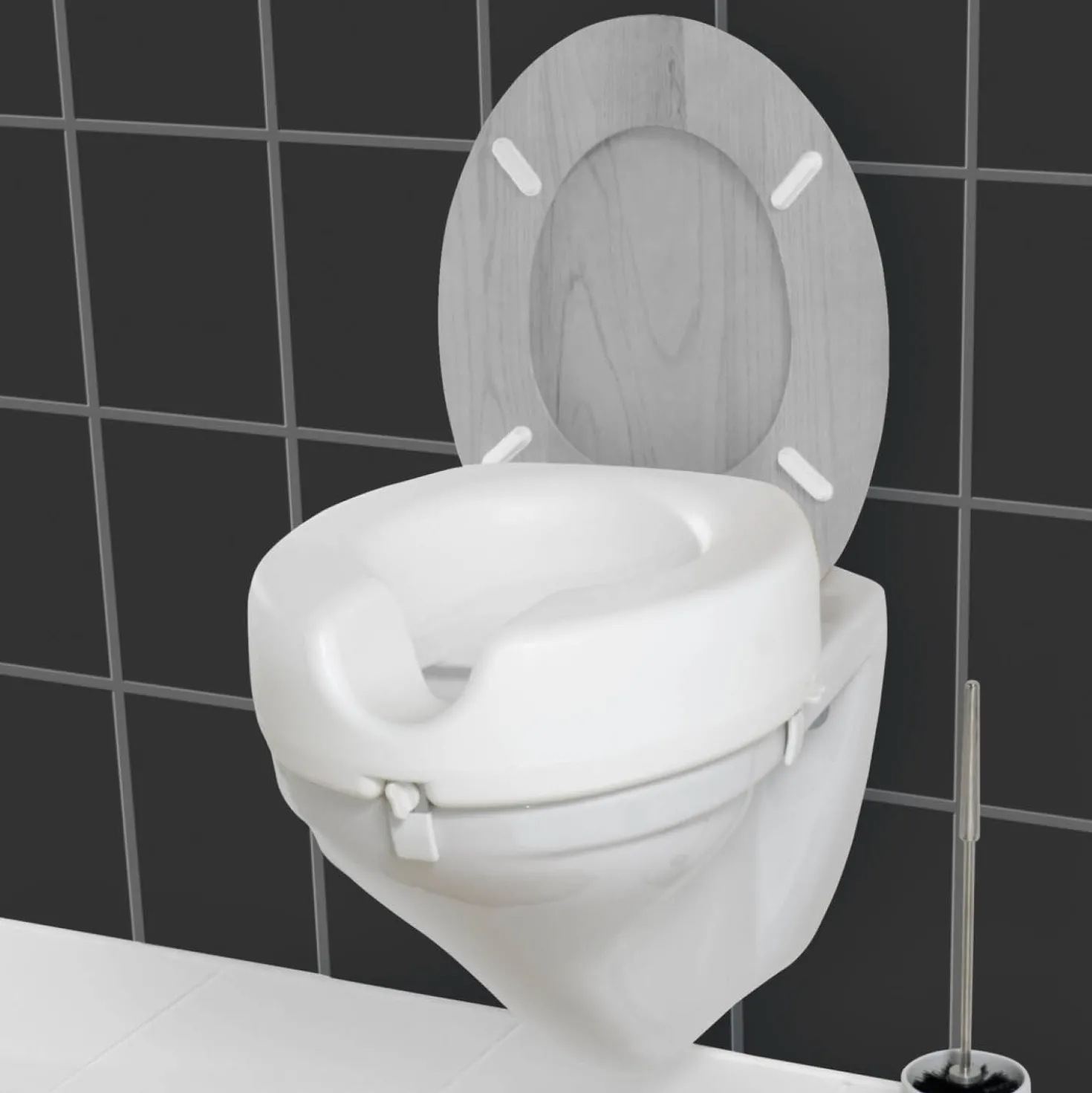 WC-Sitz-Erhöhung „Secura“ 150 kg Tragkraft WENKO