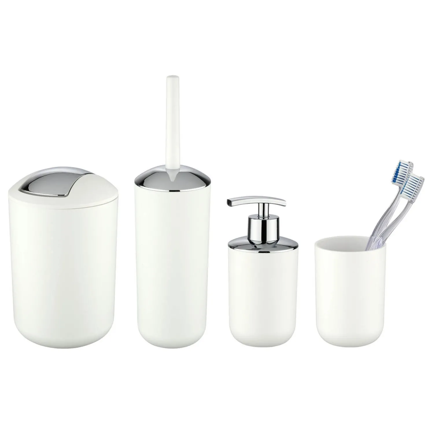 WENKO Bad-Accessoire-Set "Brasil" Weiß 4-tlg.