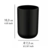 WENKO Bad-Accessoire-Set "Brasil" Schwarz 4-tlg.