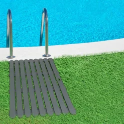 WENKO Badematte Mod. Indoor & Outdoor Grau, 50 x 80 cm, mit rutschhemmender Struktur