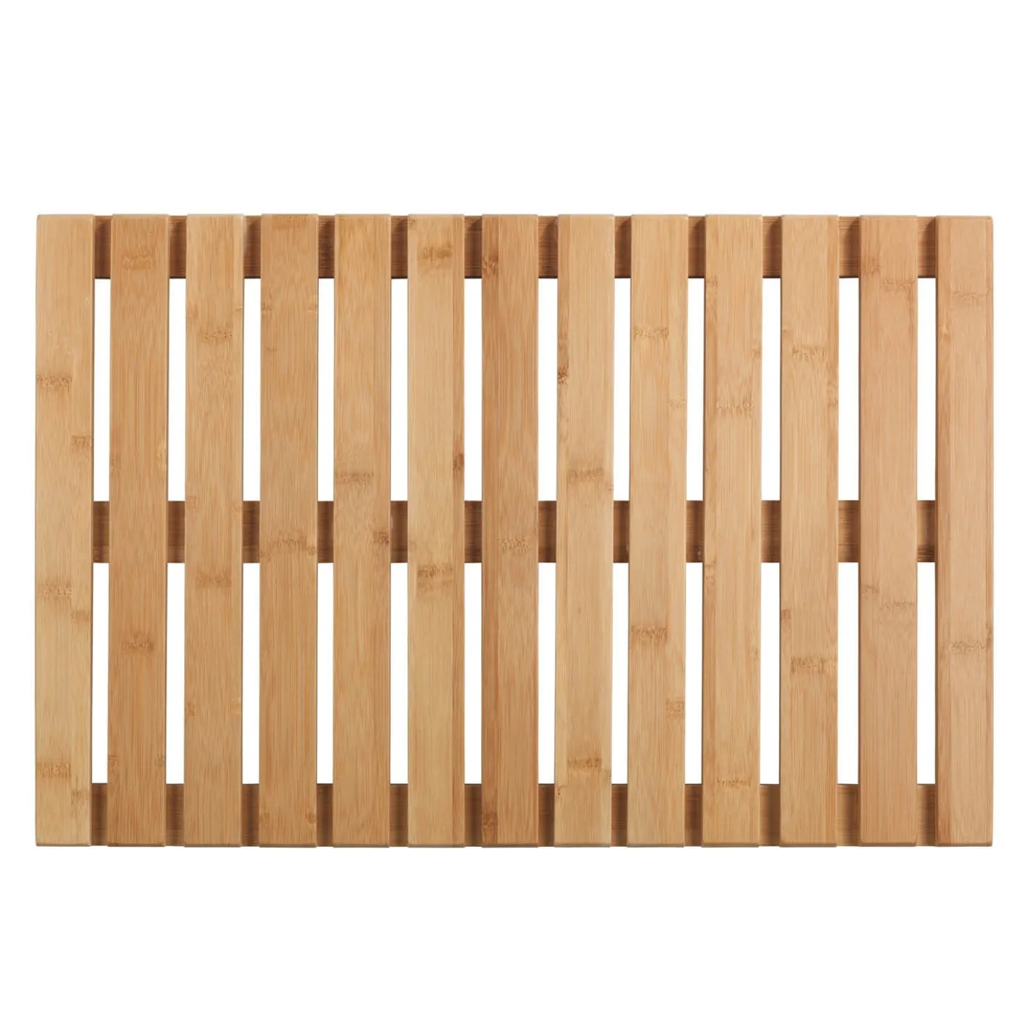 WENKO Baderost Mod. Indoor & Outdoor Bambus, 40 x 60 cm, mit rutschhemmender Unterseite