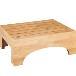 WENKO Badschemel Mod. Bambusa aus Bambus, praktischer Tritt
