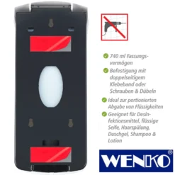 WENKO Desinfektionsmittel-Spender